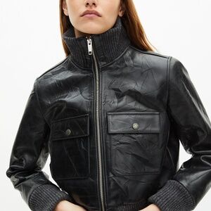 🖤⛓️NWT | The Kooples | Distressed Cowhide Leather Cropped Jacket | $715 RETAIL!